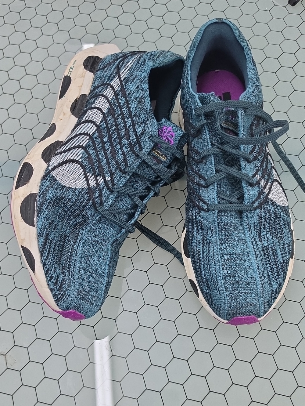 Nike ZoomX Pegasus Teal Knit Running Sneakers